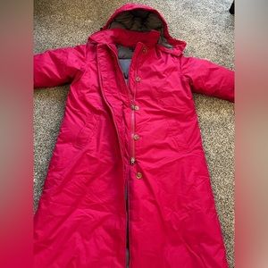 Like new weatherproof long down coat